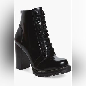 Jeffrey Campbell Legion Block Heel Boot, Size 7.5, Black